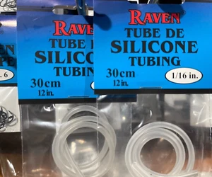 Rabe Silikonschlauch 2 Packungen transparent 1/16 Ausweis 2 Packungen. 24" Gesamt - Bild 1 von 1