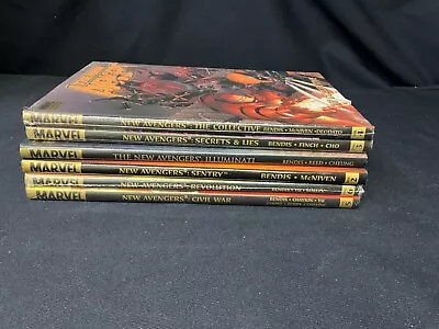 New Avengers Vol. 2-6 & Illuminati HCs , Marvel Premeire Edition, 6 total books - Image 1 of 4