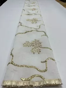 5 Yards Jacquard Brocade Fabric Material - Picture 1 of 1