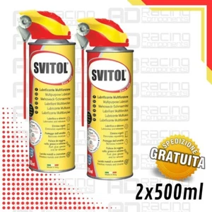 SVITOL olio Lubrificante Spray 2 x 500 ml sciogli ruggine catrame grasso lucido - Imagen 1 de 2