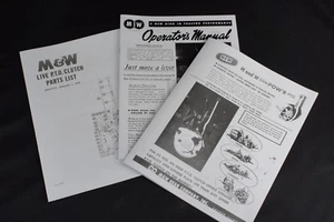 Set of M&W Hand Clutch Live PTO IH Farmall M MD MV MVD Owners Parts List Manuals - Picture 1 of 11
