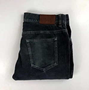 Prada Straight Regular Fit Logo Corduroy Light Black Men Pants Jeans Size 34 - Picture 1 of 9