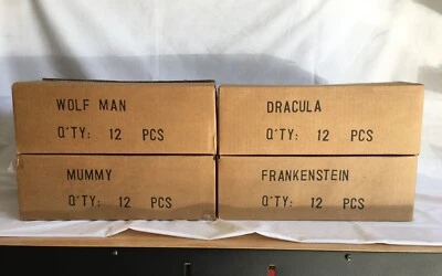 Cabezas Slammer de Peluche Universal Monsters ¡4 Personajes! (Nuevo) Sideshow 1999 Foto 1 de 4