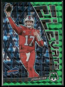 2023 Panini Mosaic Elevate Josh Allen #E-JA Green Mosaic Bills - Picture 1 of 2
