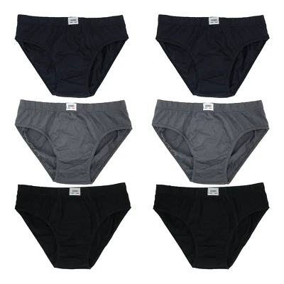 Slip uomo 100% cotone Made in Italy 6 PEZZI mutande bianco Le Form taglie S-5xl - Immagine 1 di 4