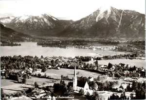 Bad Wiessee on Lake Tegernsee with Wallberg & Bodenschneid Germany RPPC Postcard - Picture 1 of 2