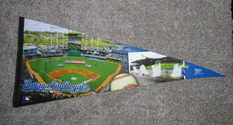 Kansas City Royals Pennant Kauffman Stadium 2009 Wincraft MLB Baseball Souvenir Cover