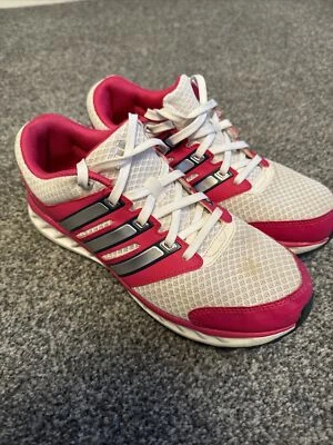 Adidas Falcon Elite Women's Running Trainers White & Pink UK 4 - Image 1 of 4