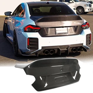 For BMW 2 Series G87 M2 Coupe 2023-25 Real Carbon Rear Trunk Boot Lid Cover Trim - Picture 1 of 12