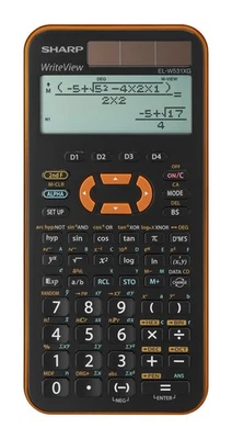 Sharp EL-W531 XG-YR Scientific Calculator WriteView Display Metallic Orange 335  - Image 1 of 4