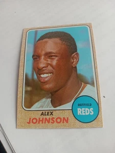 1968 Topps, Alex Johnson, Cincinnati Reds  # 441 EXMT See Scan!!!!!!! - Picture 1 of 2