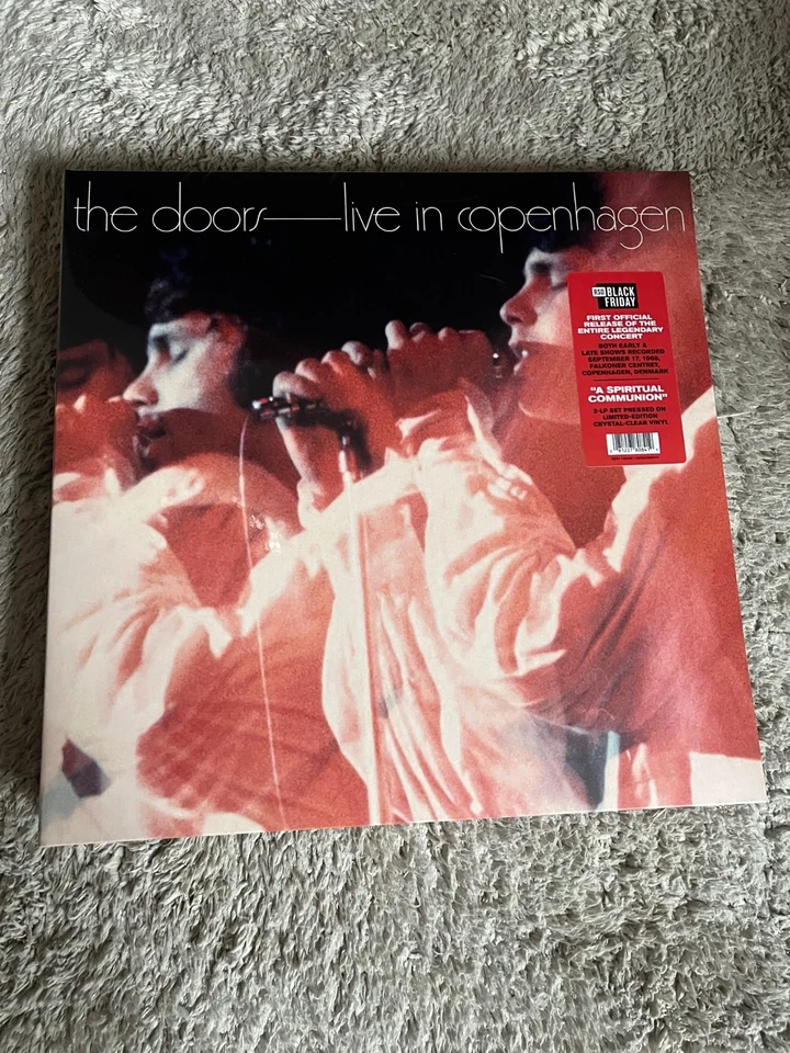 The Doors -RSD Black Friday 2025 Live in Copenhagen 2 LP Crystal Clear Vinyl - Immagine 1 di 1