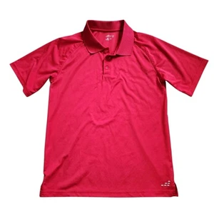 BCG Boys Athletic Polo Shirt Size XL 18/20 Red Short Sleeve Dry Wick 1/4 Button - Picture 1 of 10