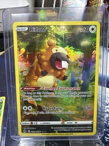 Tarjeta holográfica Bidoof GG29/GG70 Pokemon Crown Zenith Galarian Gallery casi nueva - Imagen 1 de 2