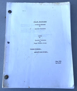 1993 Pulp Fiction Quentin Tarantino & Avery Original Filmskript letzter Entwurf - Bild 1 von 9