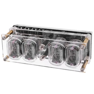 Low Power Consumption 4 Digits Clock Dynamic Illuminating Acrylic Housing Design - Image 1 of 4