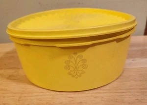 Vintage Tupperware 1205-3 gelbe Stapelkanister - Bild 1 von 6