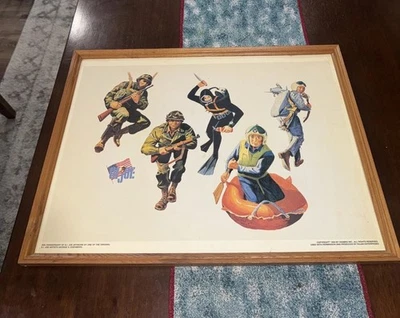 1994 GI Joe 30th Anniversary Poster by George Eisenberg in frame RARE!!! - Image 1 of 4