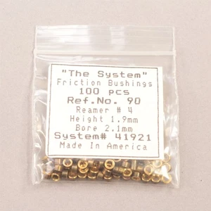Brass Clock Bushings No. 90 The System Friction Bushings - 100 Count - XP30 - Picture 1 of 2