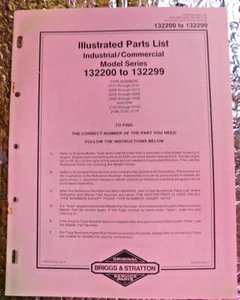 Briggs & Stratton Illustrated Parts List for Model 132200 to 132299 - Picture 1 of 3