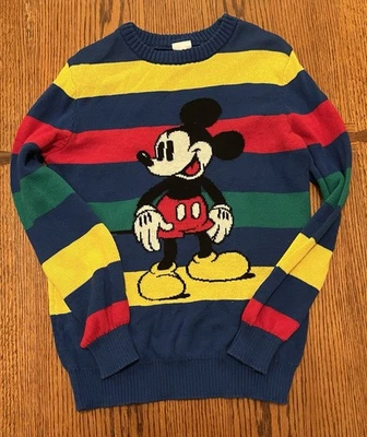 Suéter Disney 100 Retro Reimaginado Mickey Mouse Rayas Talla L Foto 1 de 4