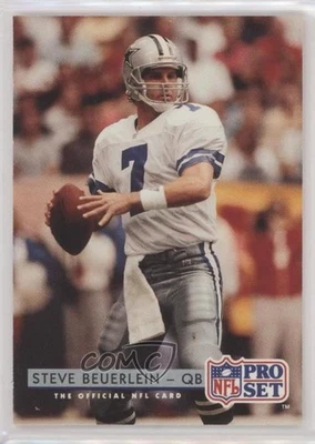 1992 Pro Set Mobil FACT Steve Beuerlein #145 - Image 1 of 2