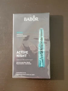 Babor Reparatur Ampulle Konzentrate Active Night 7 Ampullen 1,16 flüs oz ea. (NEU) - Bild 1 von 5