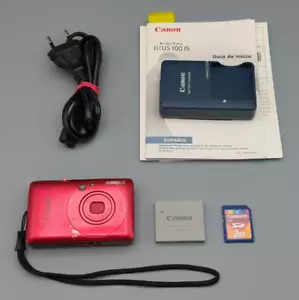 Canon IXUS 100 IS / Powershot SD780 IS Digital Compact Camera Red, Charger, SD - Imagen 1 de 24