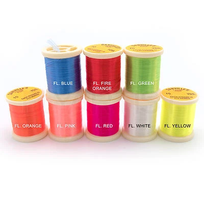 丹维尔 4股尼龙花 - 飞钓 - 8 种荧光霓虹色可选! — 第 1/2 张图片