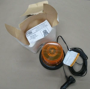 ECCO 6410A-MG STROBE BEACON MAGNET MOUNT AMBER 12-80 VDC LIGHT  - Picture 1 of 2