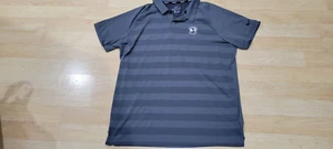 NIKE GOLF SHIRT Mens XL PEBBLE BEACH Golf Links 1919 Grey zonal cooling - Picture 1 of 7
