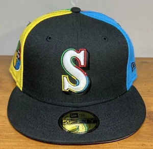 Seattle Mariners New Era Holiday Games Retro 59Fifty 1977 Fitted Hat Cap 7 1/2 - Picture 1 of 11