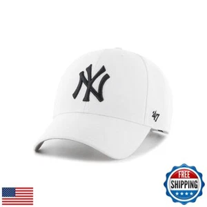 '47 New York Yankees MVP Hat Baseball Cap - White - Picture 1 of 2