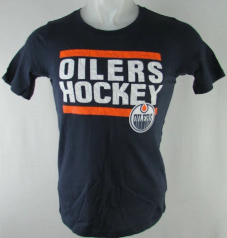 Edmonton Oilers NHL Outer Stuff Youth Navy Blue Short Sleeve T-Shirt Cover