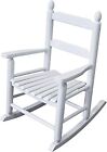 K079WT Durable White Child’s Wooden Rocking Chair/Porch Rocker - Indoor 