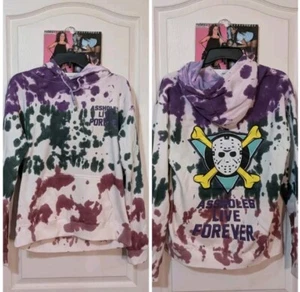 Felpa con cappuccio Linda Finegold A**holes Live Forever ALF Tie Dye Mighty Ducks Jason 13° - Foto 1 di 4