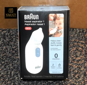 Braun Nasensauger 1 - 0+ Monate - waschbare Spitzen - nagelneu, versiegelt! - Bild 1 von 5