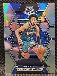 2022-23 Panini Mosaic Cade Cunningham Pistons Silver Mosaic Prizm Card Mint