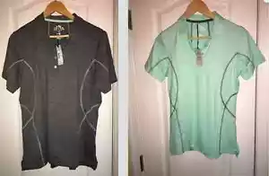 Neu mit Etikett Peter Millar rauchgrau Kleeblatt neuwertig Golf Polo Kurzarm Shirt Oberteil Damen - Bild 1 von 7