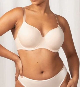 Gorgeous Luxury Wired T-Shirt Bra- Beige, Sizes 10-18, Cup D-F, Triumph Lingerie - Picture 1 of 5