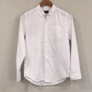 The Children's Place Boy Sz XXL 16 Shirt White Button Up Long Sleeve 100% Cotton - Picture 1 of 10