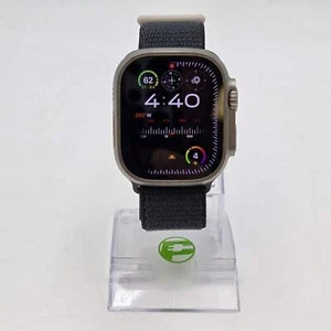 Solo GPS Apple Watch Ultra 2 49MM Titanio Naturale Blu Alpine Loop A2986 - Foto 1 di 11