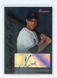 Fernando Martinez 2007 Bowman Draft Signs of the Future Auto #SOF-FM Mets - Bild 1 von 2