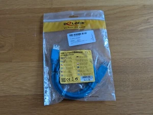 Delock Extension cable USB 3.2 Gen 1 Type-A male Type-A female 1m blue 82538 - Photo 1/1