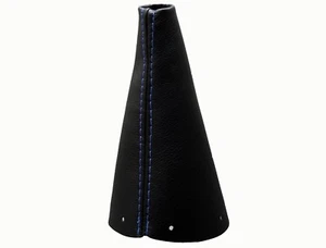 CITROEN C4 I (2004-2011) Soufflet Levier De Vitesse Cuir - Couture Bleu Clair - Picture 1 of 1