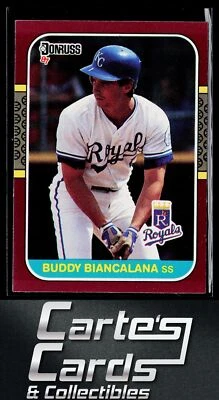 Buddy Biancalana 1987 Donruss Opening Day #202 Kansas City Royals - Image 1 of 2