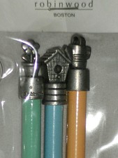 Vintage Pencils with Aluminum decorative ends