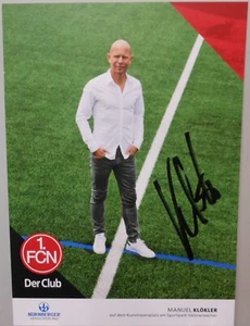 Manuel Klökler 1.FC Nürnberg Autogrammkarte Handsigniert 2016/2017 Trainer FP7 - Bild 1 von 2