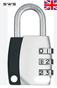 3 Digit Combination Padlock For Safe Door Lock Travel Bag School Gym Locker etc - Picture 1 of 12