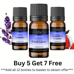 10ML Fragrance Oil - 160+ Scents - Candle Bath bomb Soap Making Wax Melts IFRA - Picture 1 of 139